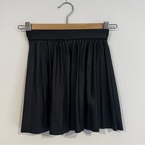 ZARA Girls Black Pleated Skirt with Elastic Waistband - size 7